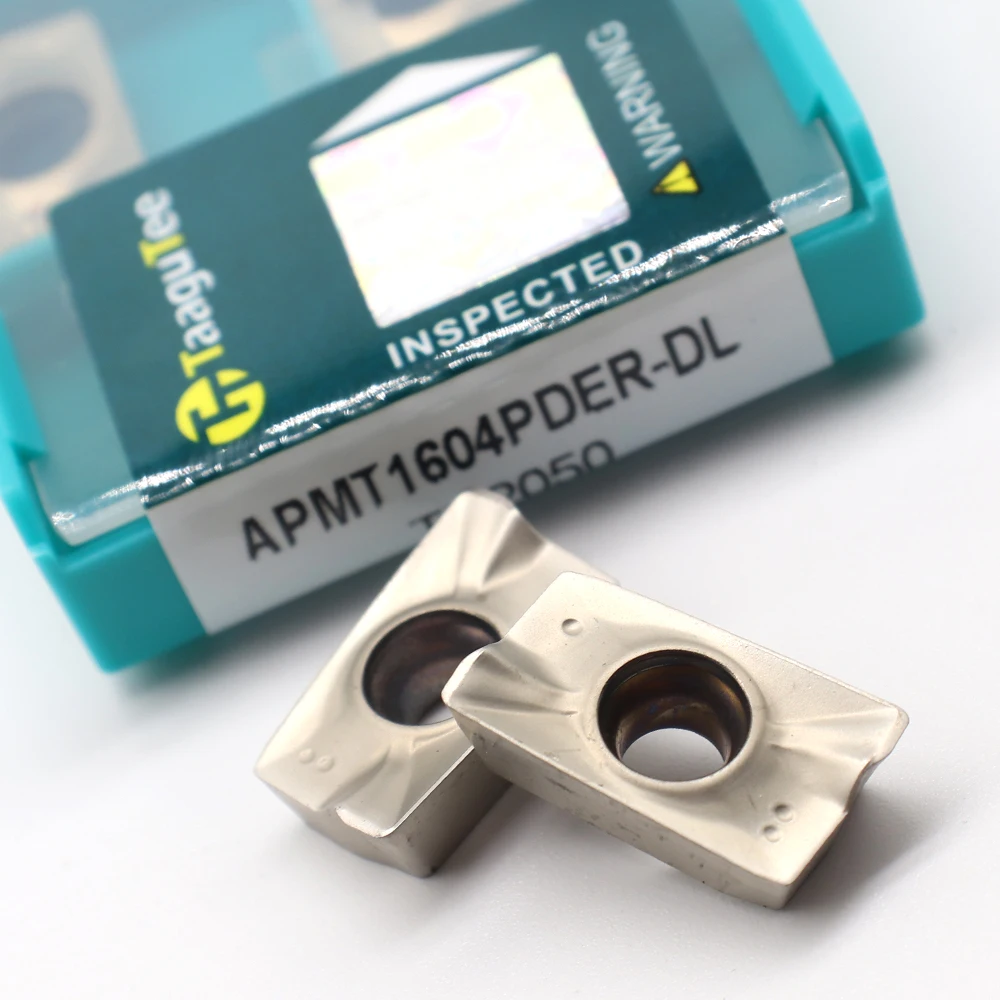 Imagem -04 - Pder dl 1040 1030 1125 Fresa Torneamento Ferramenta Moinho Apmt 1604 Inserções de Carboneto Torno Cnc 10 Peças Apmt1604