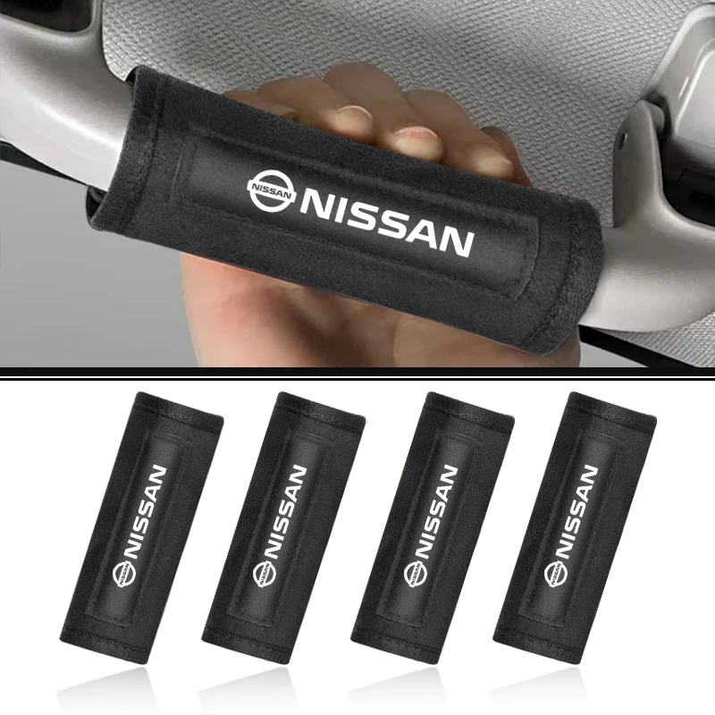 For Nissan X-trail Qashqai Note Juke Sentra Patrol Navara Micra Car Roof Handle Protect Cover Handrail Pull Glove Accessories