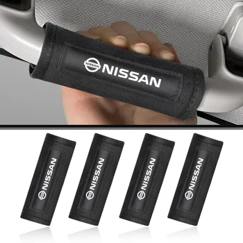 Para nissan x-trail qashqai nota juke sentra patrulha navara micra alça de teto do carro proteger capa corrimão puxar luva acessórios