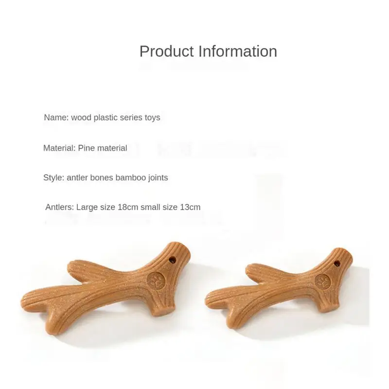 Wooden Deer Antlers Dogs Chew Toys For Aggressive Chewers Large Breed Chew Stick Indestructible Tough Durable Pet Products