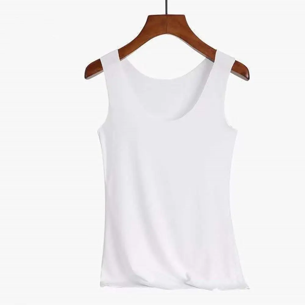 Casual Ice Silk Summer Seamless Undershirt Vest Underwear Tank Tops