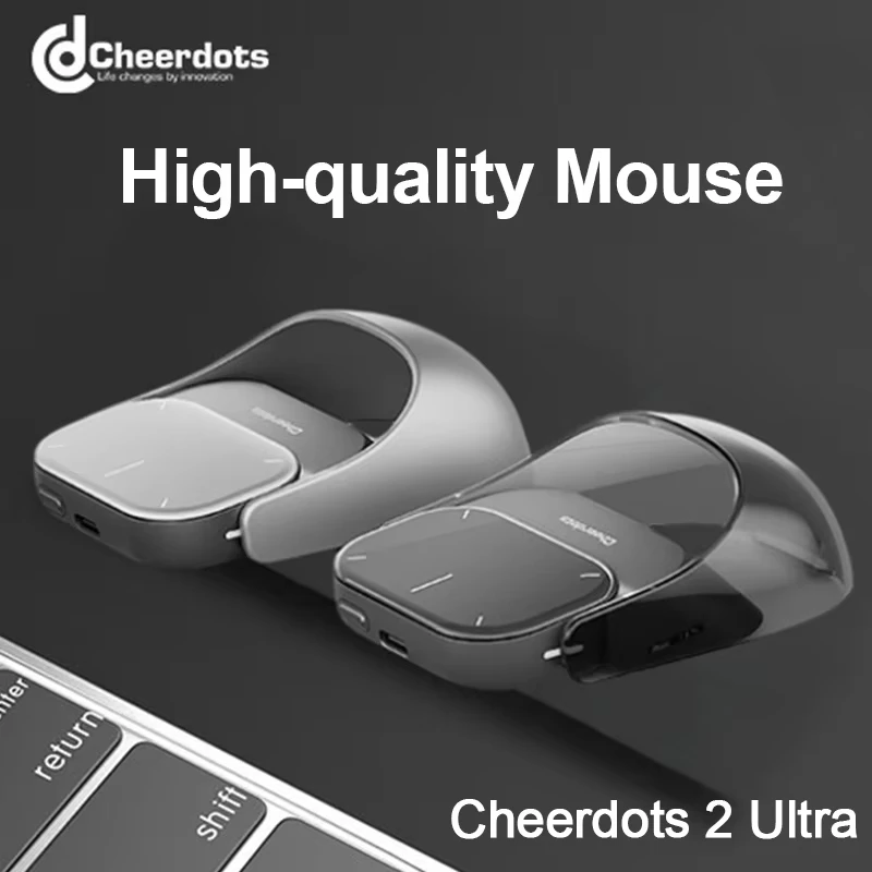Detachable Cheerdots 2 Air Wireless Mouse Touchpad Pocket ChatGPT AI Recording Silent Click Mouse For Work/Office/Gaming/Study