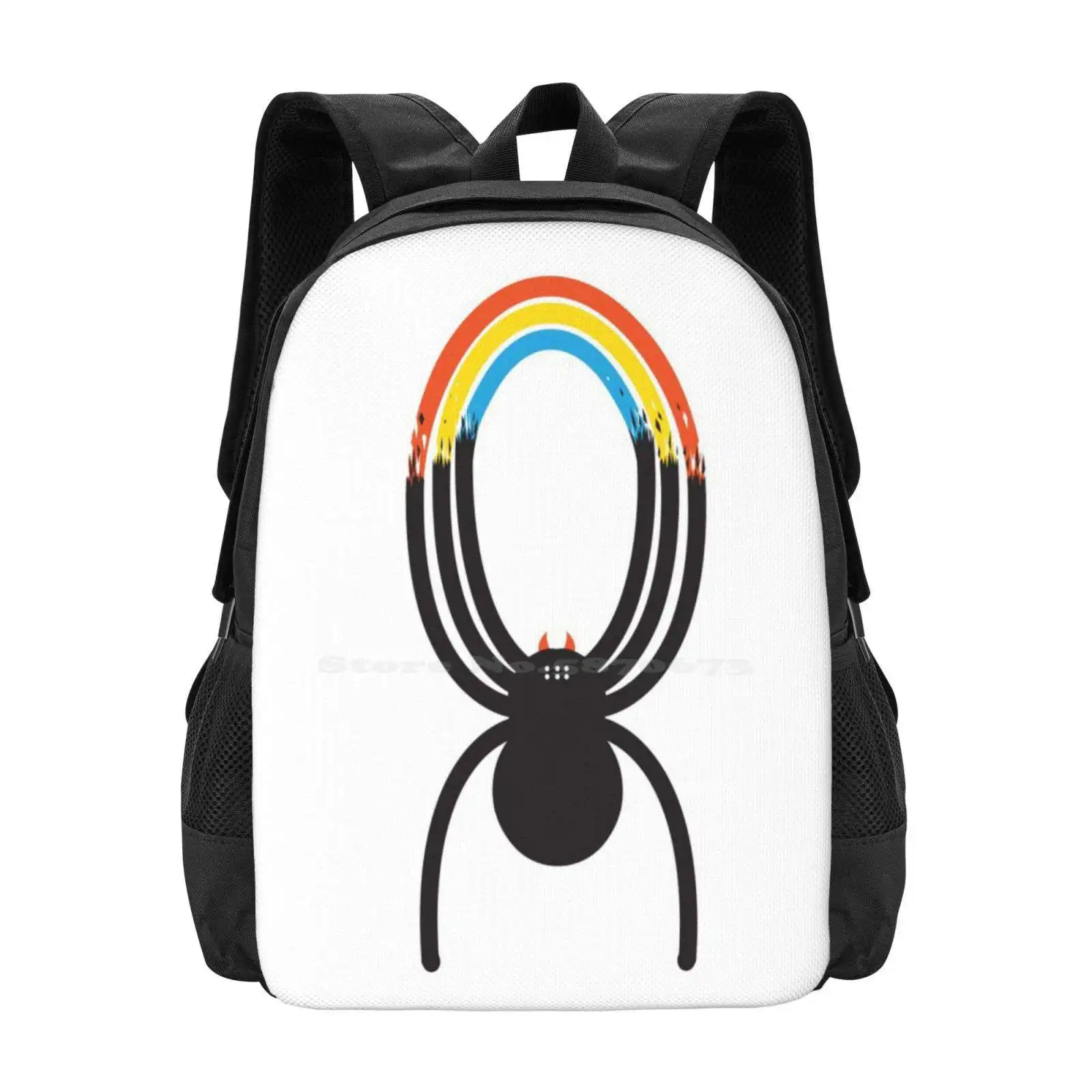 Spiders Are Rainbows Hot Sale Schoolbag Backpack Fashion Bags Spiders Rainbows