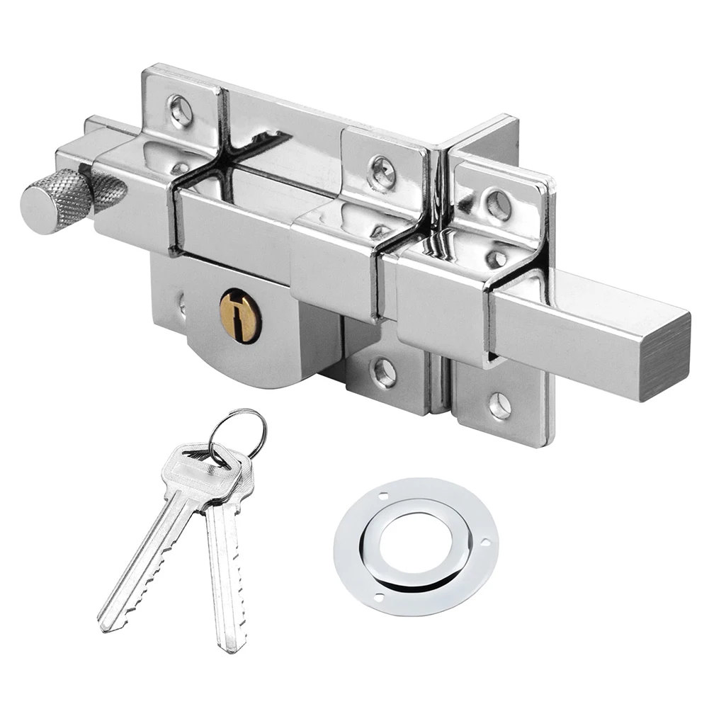 Left Right Open Garden Fence Door Cross Key Old-fashioned External Lock Heavy-duty Wooden Door Bolt Anti-theft Door Lock Bolt