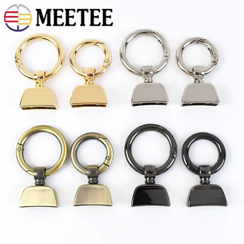 

5/10Pcs 20/25mm Metal Spring Ring Buckles Keychain Clasps Decorative Connection Hooks Hanging Bell Snap DIY Sewing Accessories