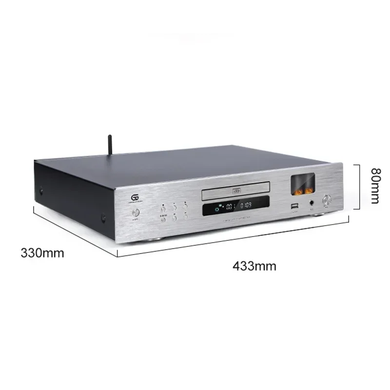 Tubo cd player embutido duplo 6*1n tubos sphe8104 dac transformador toroidal alta fidelidade lossless cd leitor de música bluetooth 5.0 opa2064ap