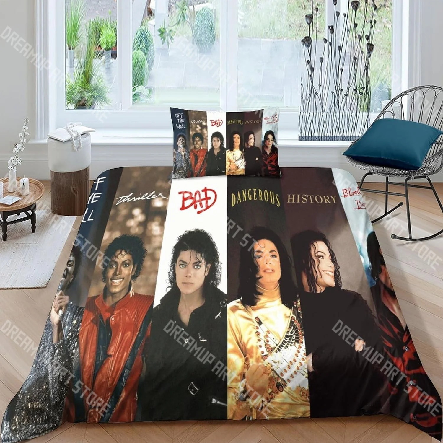 Fashion Michael Jackson Singer Bedding Set Single Twin Full Queen King Size Bed Set Kids Bedroom Duvetcover Sets Bed Sheet Set