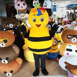 Bee Mascot Costume Honeybee Animal Carnival Stage Performance Cartoon Character Costume Advertising Cosplay Birthday Party