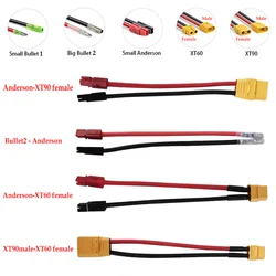 Discharger connector adaptor XT60 to Anderson Adapter / Bullect Adaptor / XT90 adapter / Big Anderson adaptor with cable