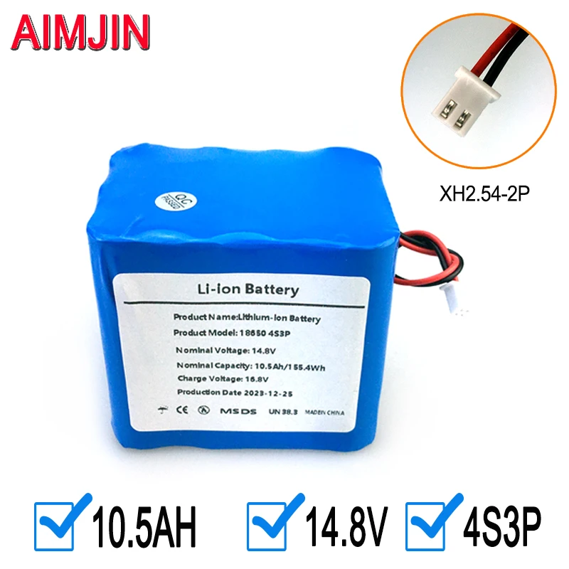 

4s3p 14.8V 10.5Ah 18650 Lithium-ion Battery Pack Used for Electronic Products Built-in Battery