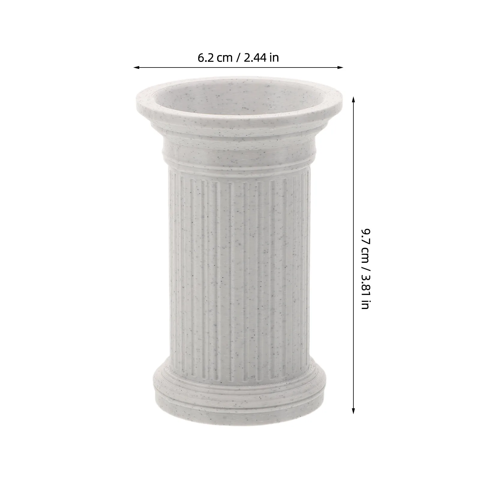 Roman Column Pen Holder Decorative Desk Organizer Large Capacity Elegant Classical Style Office Study Room Home Decoration