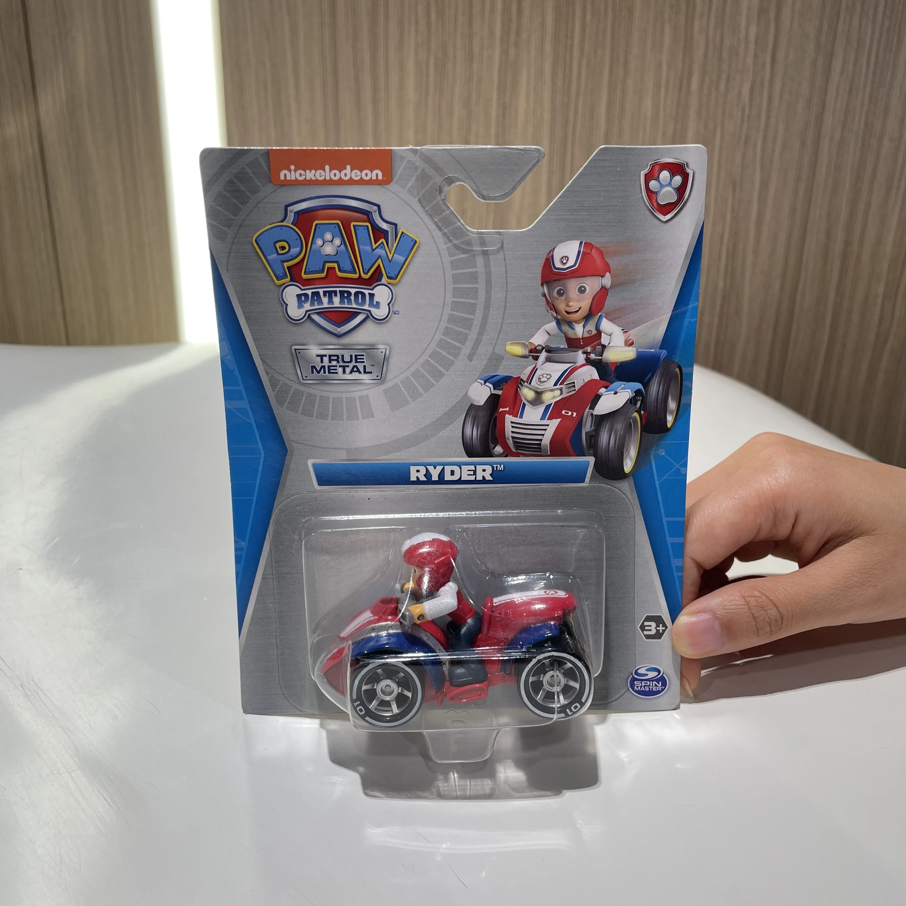 Boîte originale PAW Patrol Ryder véritable sauvetage en métal figurine à collectionner moulée sous pression échelle 1:55 anniversaire cadeau de noël figurine jouet