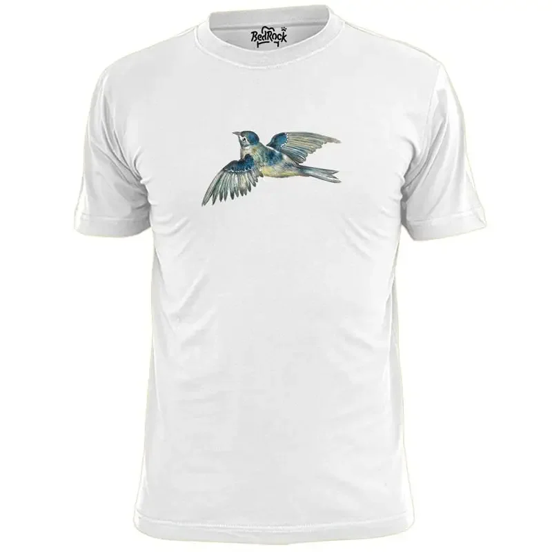 Mens Blue Tit Bird Water Colour T Shirt Wildlife RSPB WWF