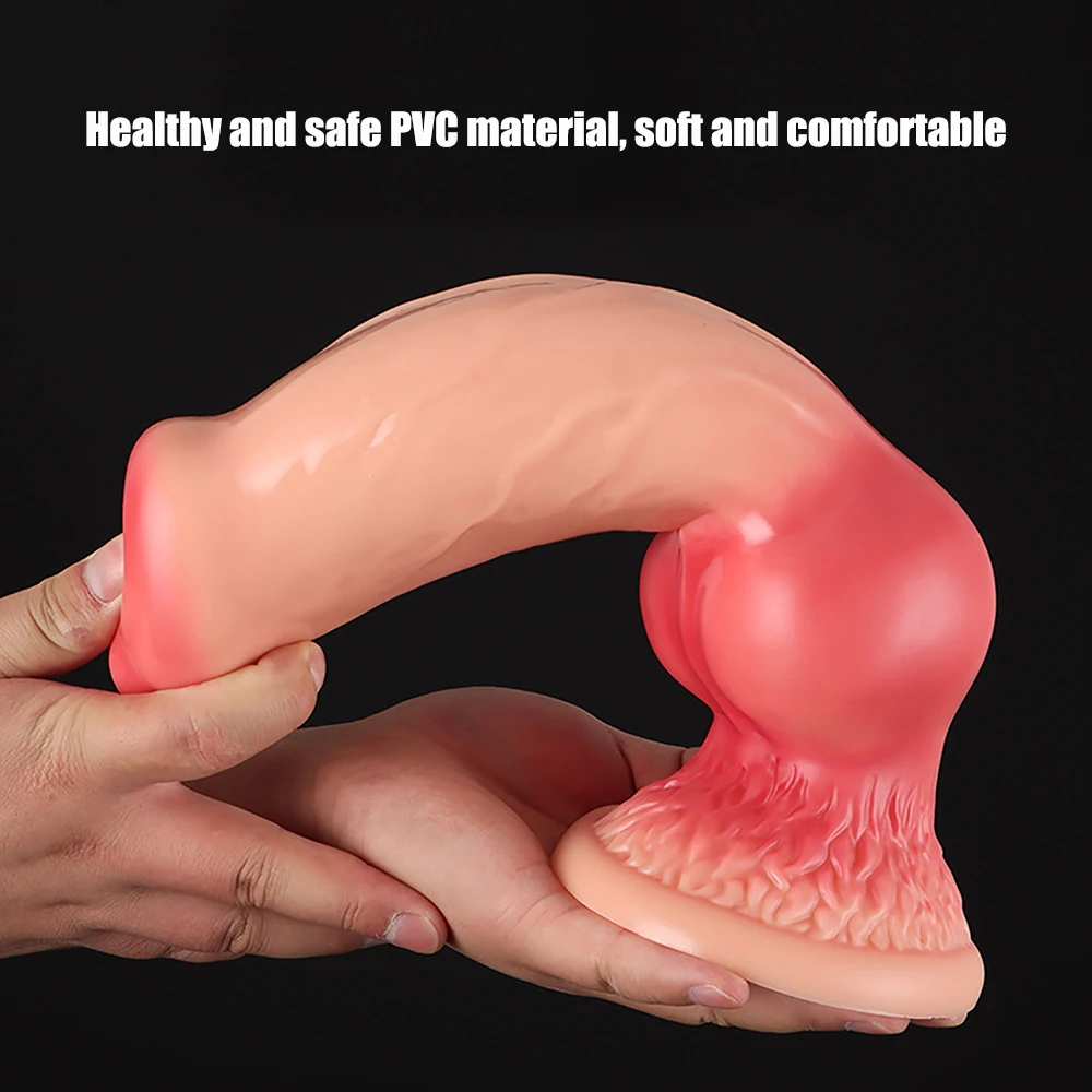 Huge Animal Dildo Realistic Big Dog Dildos Vaginal Anus Stimulator Anal Plug Penis with Sucker Masturbator for Women and Men