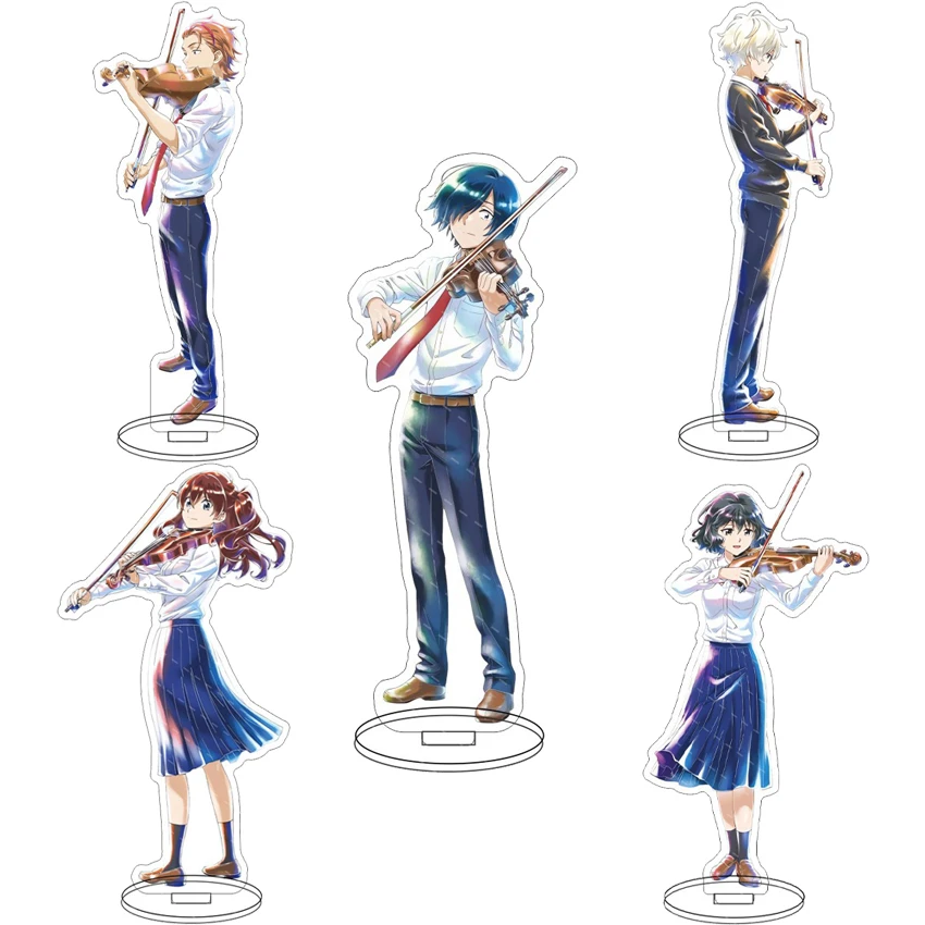 16CM Anime Blue Orchestra Ritsuko Akine Hajime Aono Haru Kozakura Nao Saeki Acrylic Stand Figure Cos Ornaments Gifts