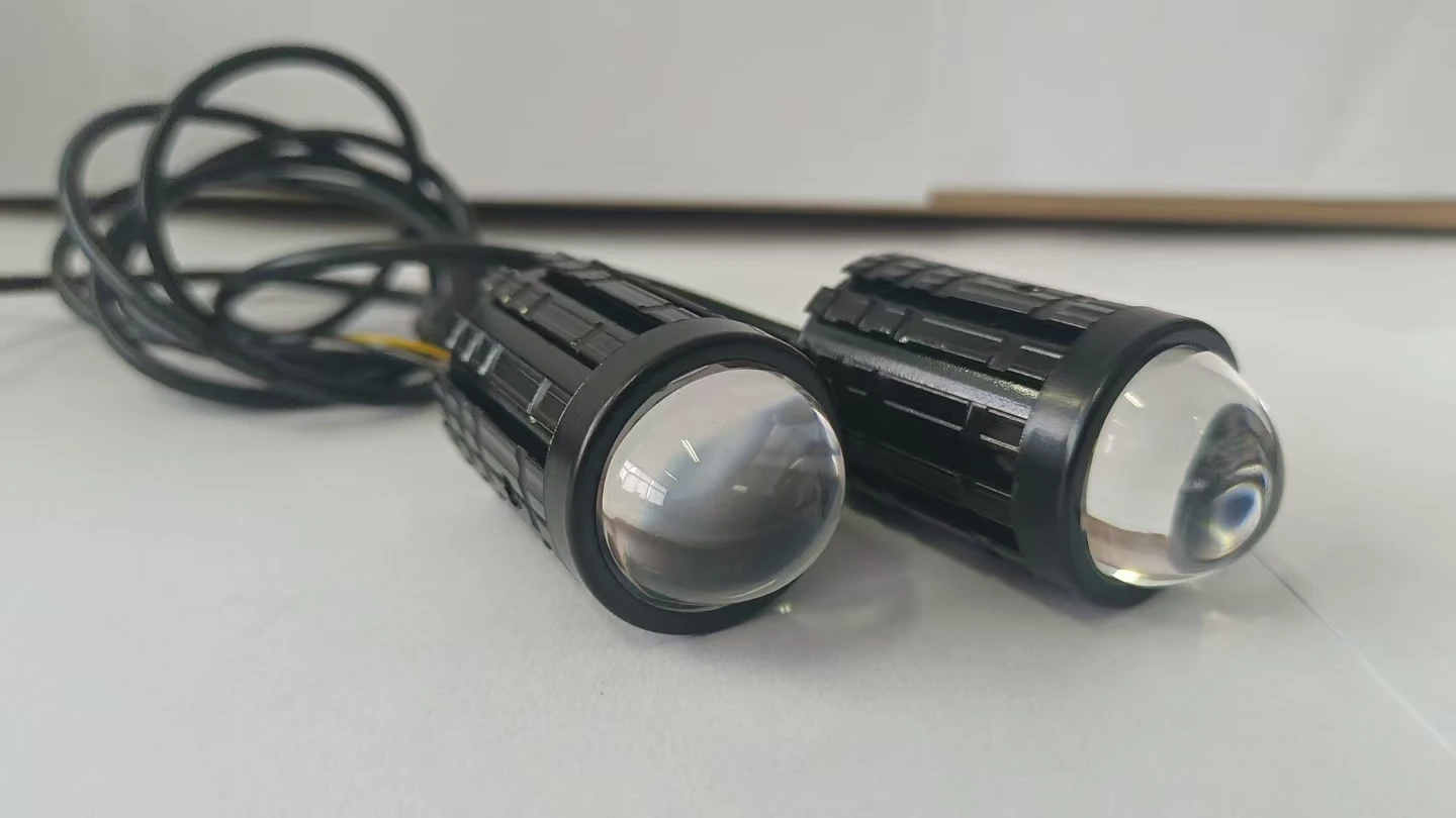 

12V 24V Motorcycle LED Headlight Dual Color White Yellow ATV SUV Truck Driving Fog Lamp Motorbike Offroad Car Boat Spotlight