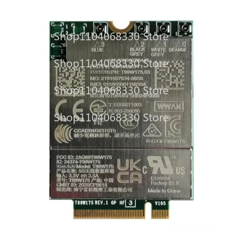 T99W175 Qualcomm X55 5G module 5W10V25768 For ThinkPad X1 Carbon 9th Gen  yoga 6th Titanium X1 Fold X13 T14s Gen 2 P1 Gen 4