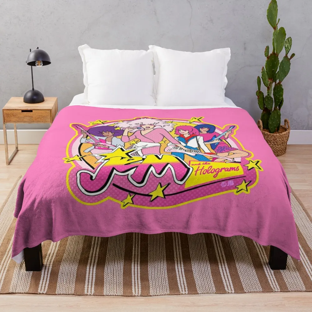 

80S Jem and the Holograms HIGH QUALITY Throw Blanket Giant Sofa Blanket