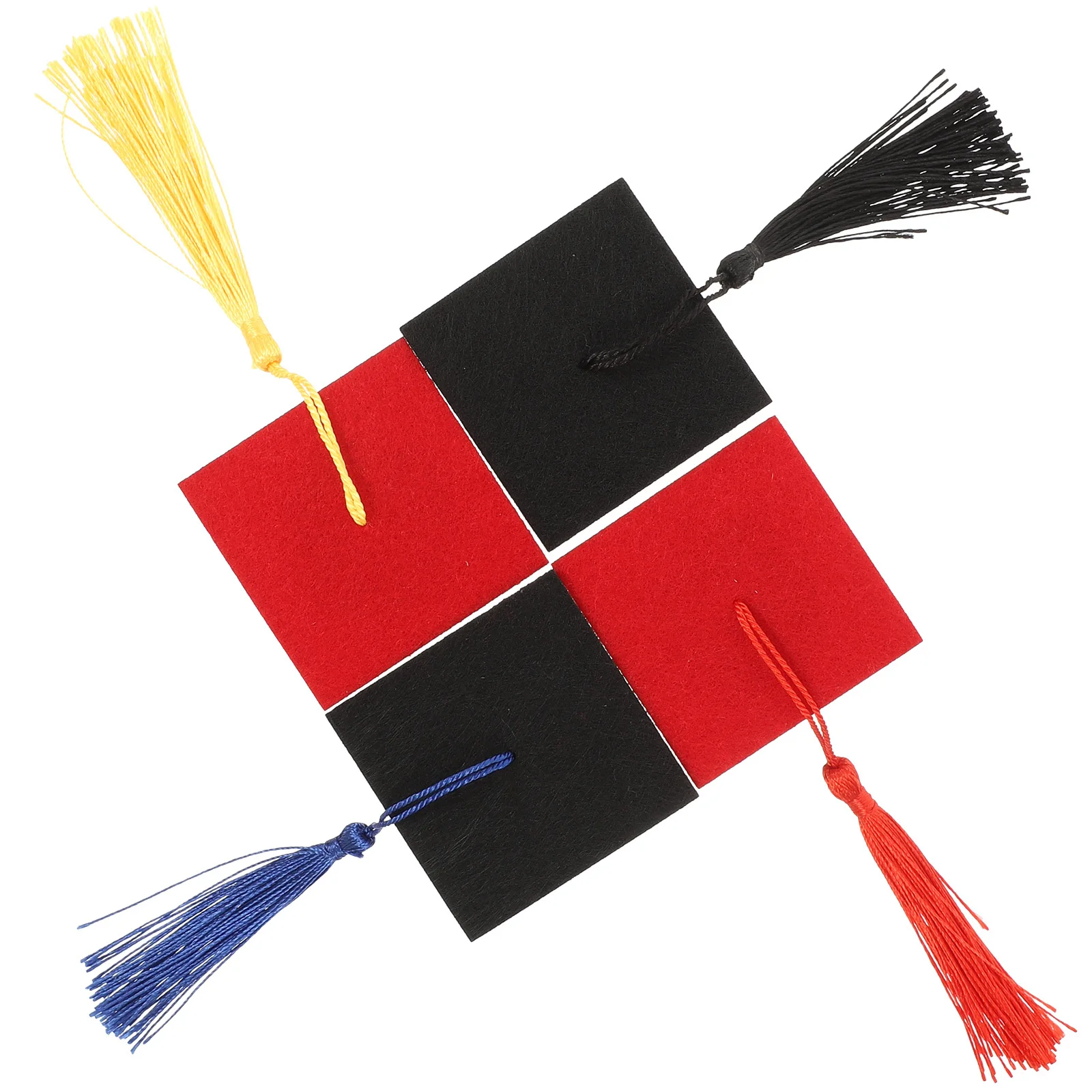 

4Pcs Pet Graduation Hat Puppy Kitten Costume Accessory Photo Prop Tassel Easy Wear Festival Decor Pet Graduation Caps