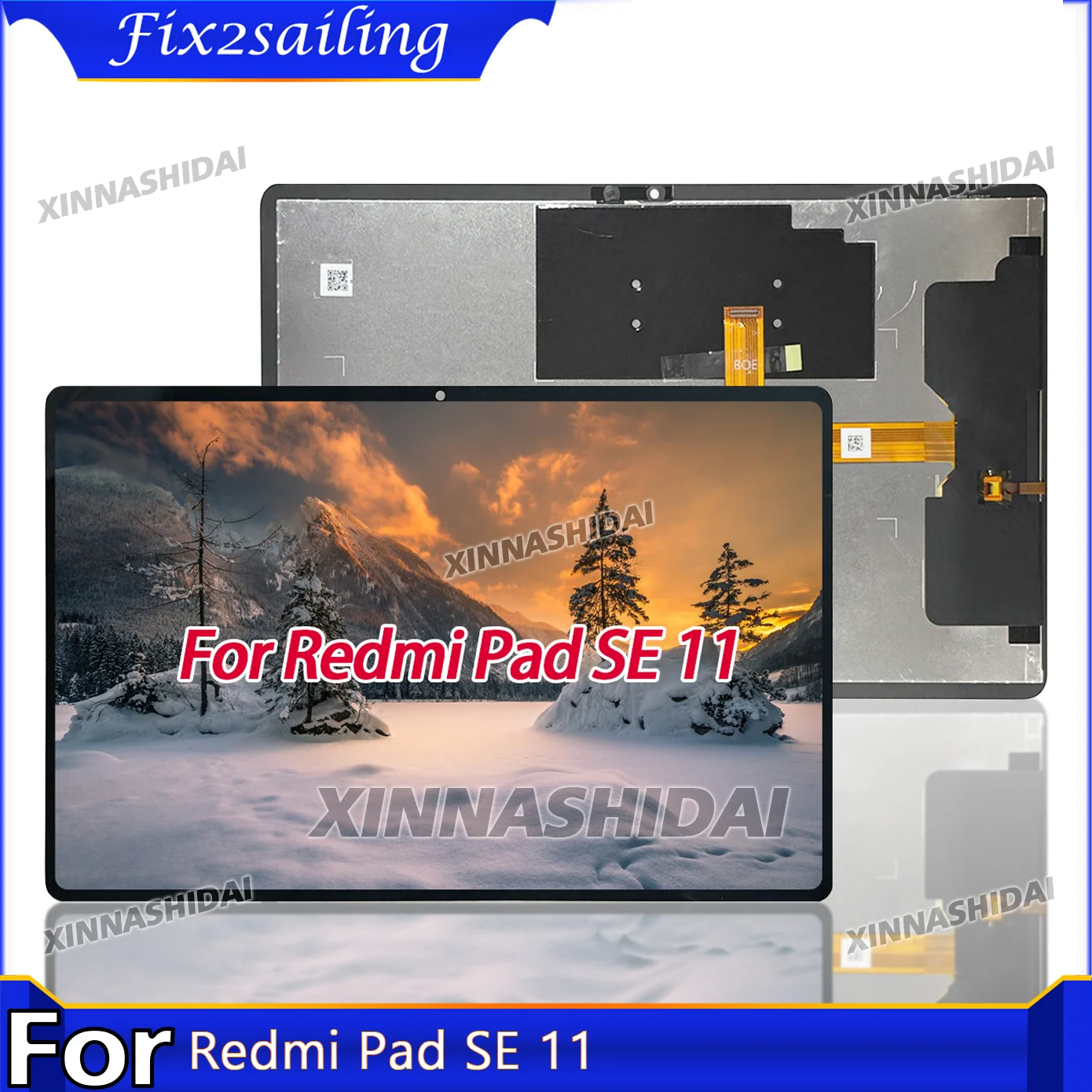 

11" High Quality For Xiaomi Redmi Pad SE 11 LCD Display Touch Screen Digitizer Assembly For Redmi Pad SE 11 Display Replacement