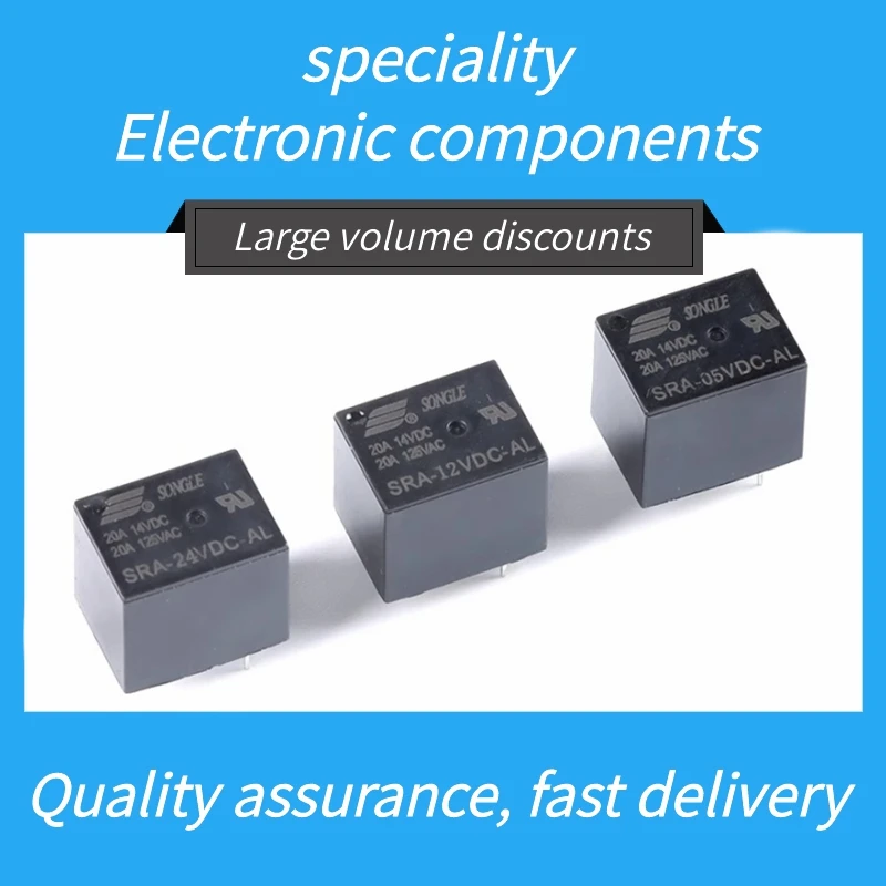 

5PCS SRA-05V/12V/24VDC-AL Brand new Electronic component Spot supply