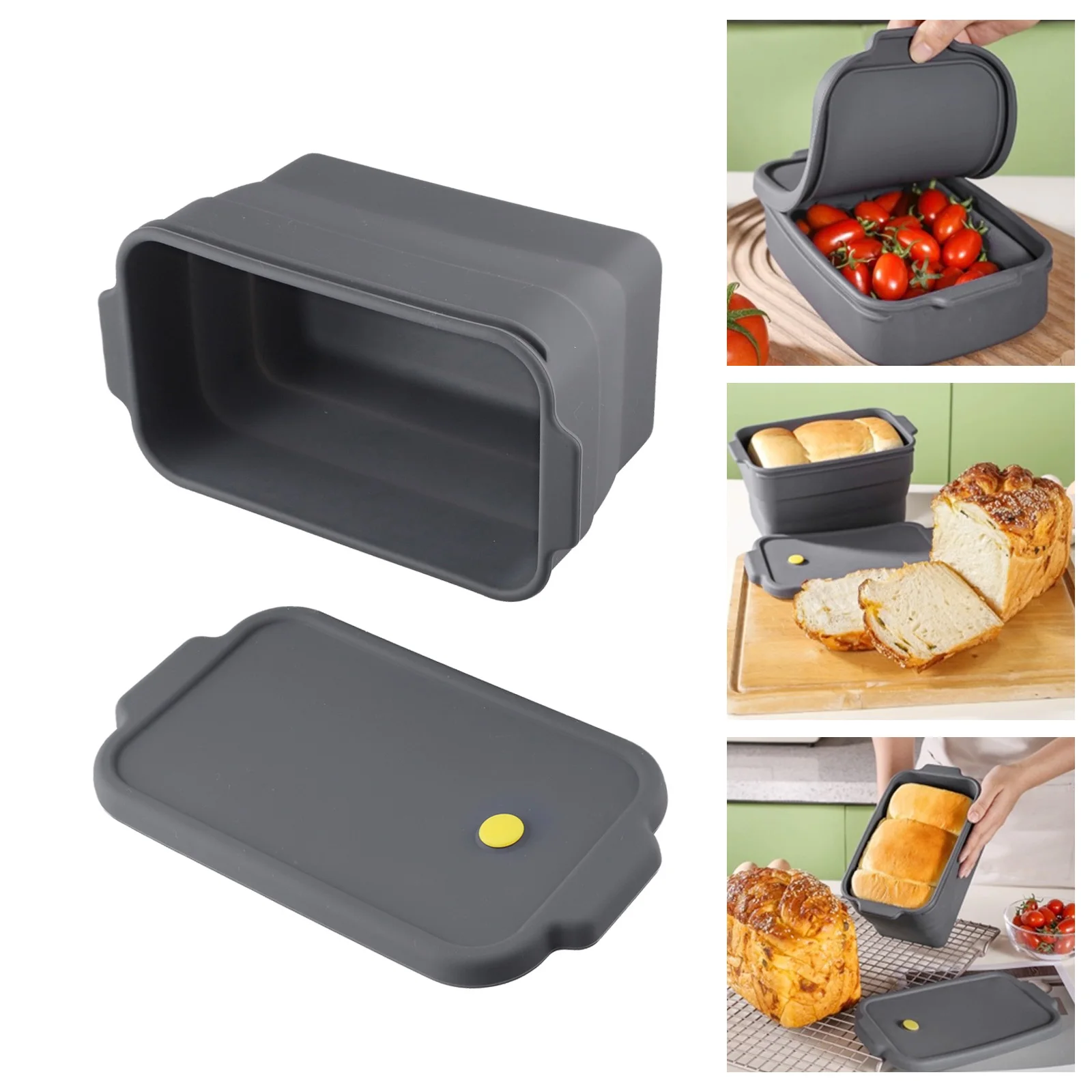 

Baking Kitchenware Foldable Baking Tray Baking Pans With Lid Kitchen Accessory 22.5x12.5x12.5cm Culinary Creativity