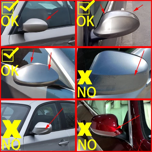 Imagen 2 del producto Patrón de fibra de carbono negro M Look cubierta de espejo para BMW 1 serie E81 E82 E87 E88 116i 118i 120i 125i 128i 130i 135i 135is 116 118