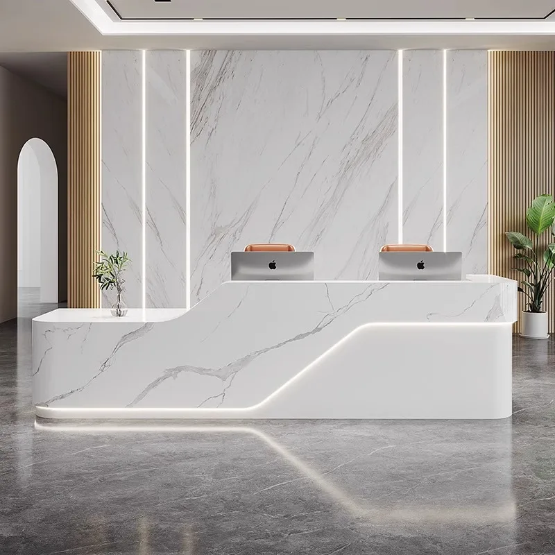 

Design Company Reception Desks Modern Shop Beauty Bar Luxury Hotel Restaurant Reception Desks Display Bureau Trendy Furniture