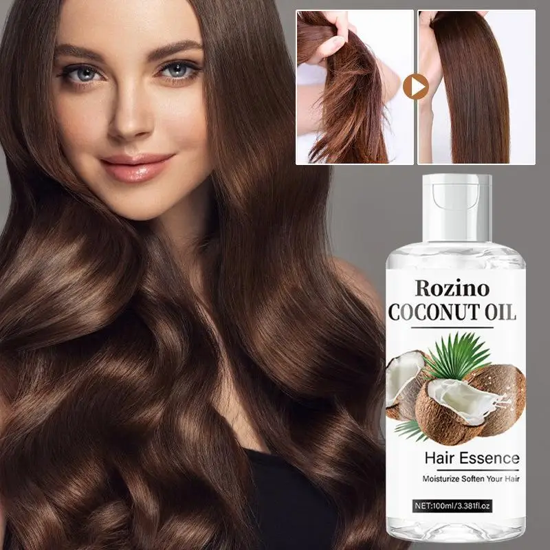 

1 шт., 100 мл, успокаивающее кокосовое средство для сухой кожи, осветление тонких линий, уход за волосами, масло для удаления волос, вьющиеся волосы, питает вьющиеся волосы, массаж S0Q6