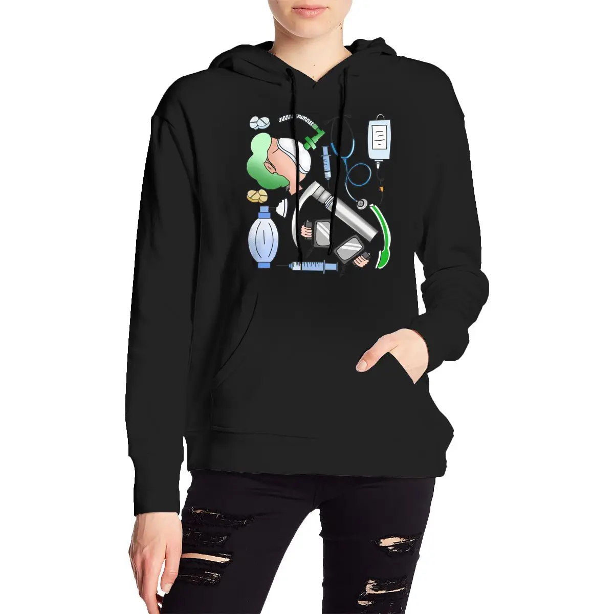 

Толстовка с капюшоном для анестезии, пуловер в стиле Харадзюку, осень-зима, мужская и женская толстовка для пар, топы с длинными рукавами