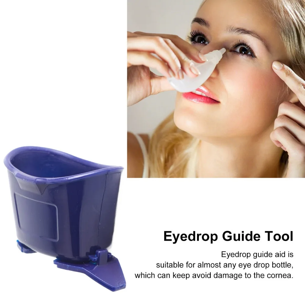 Practical Portable Eye Drop Applicator Automatic Drop Easy Grip Eyedrop Guide Tool Eyedrop Bottle Dispenser Eye Care Routine