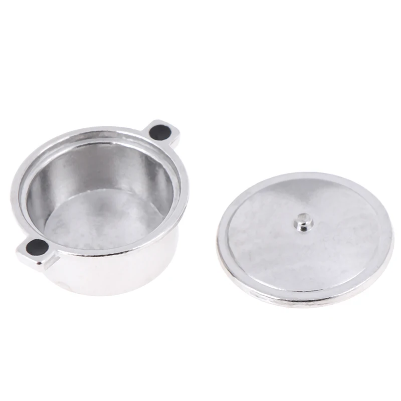 4Pcs 1:12 Mini Metal pots and pans Mini Simulation Kitchen Decoration Miniature Silver Soup Pan Dollhouse Miniature Accessories