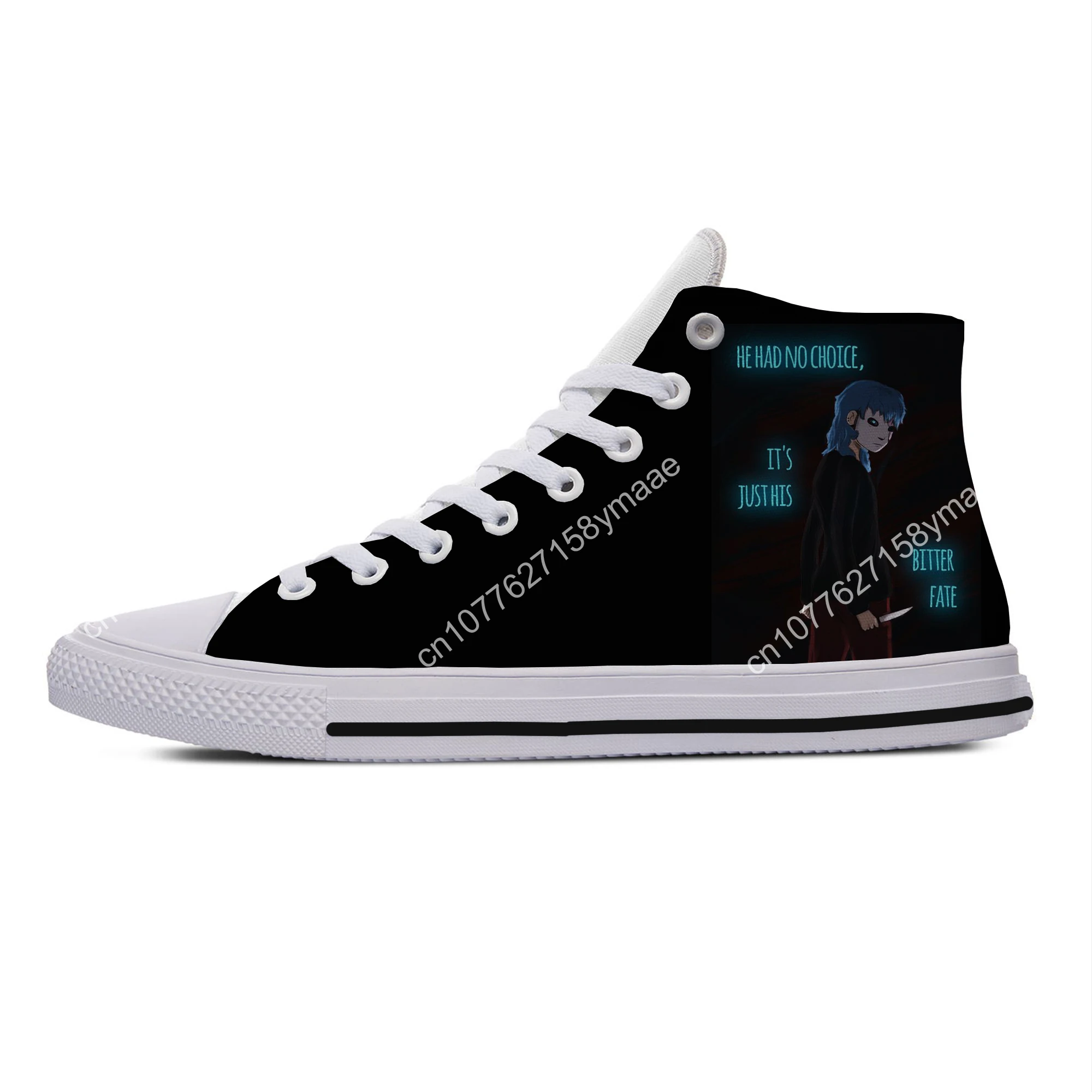 Hot Summer Game Sally Face Novelty Design Harajuku High Top Latest Canvas Shoes Men Women Casual Sneakers Classic Board Shoes