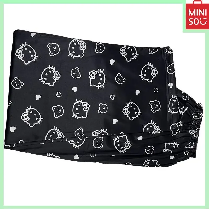 2024 New Miniso Sanrio Hello Kitty Melody Kuromi Y2K Plus Size Women's Clothing Casual Pants Home Pajamas Pants Birthday Gift