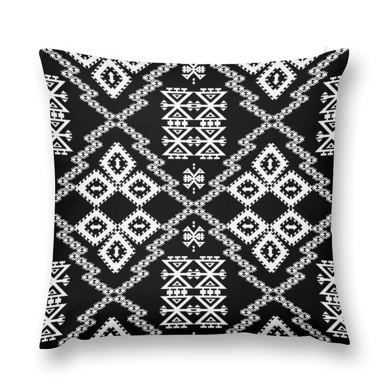 

Black White Aztec 2 Throw Pillow Pillowcases Bed Cushions christmas decorations 2025 Pillows Aesthetic pillow