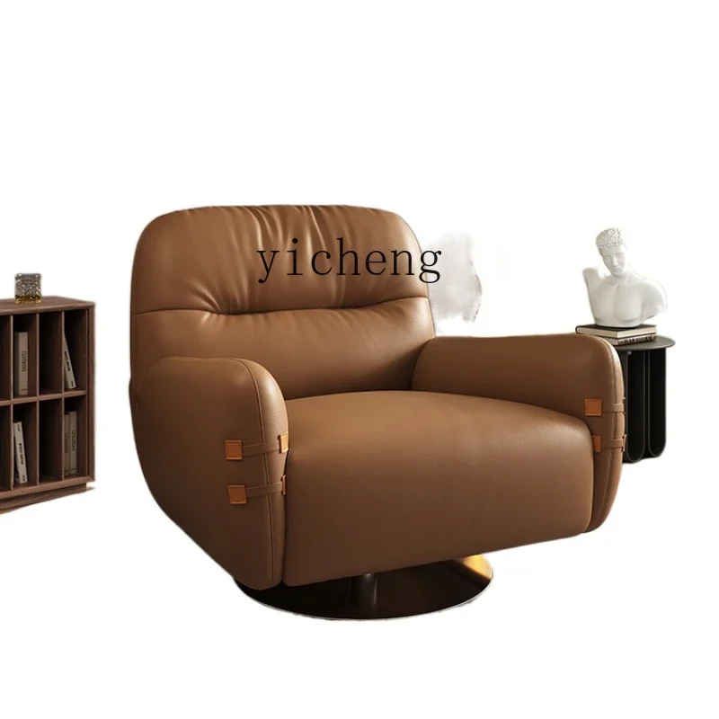 

XL leather sofa single light luxury modern simple leisure living room small apartment bedroom sofa chair