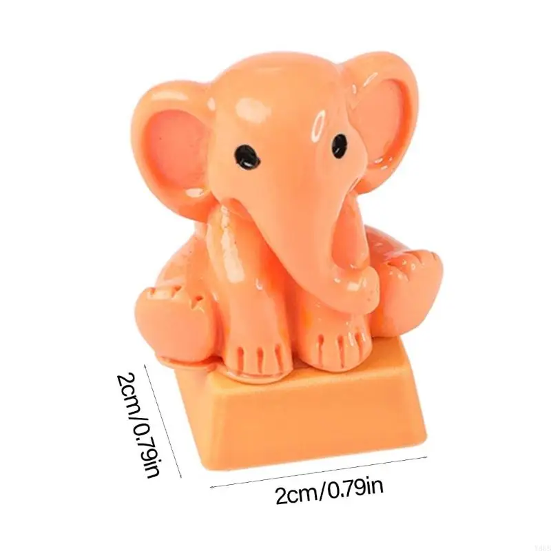 Y88B Lovely 만화 코끼리 키 캡 3D 게임 키보드 용 수지 키 캡 디자인