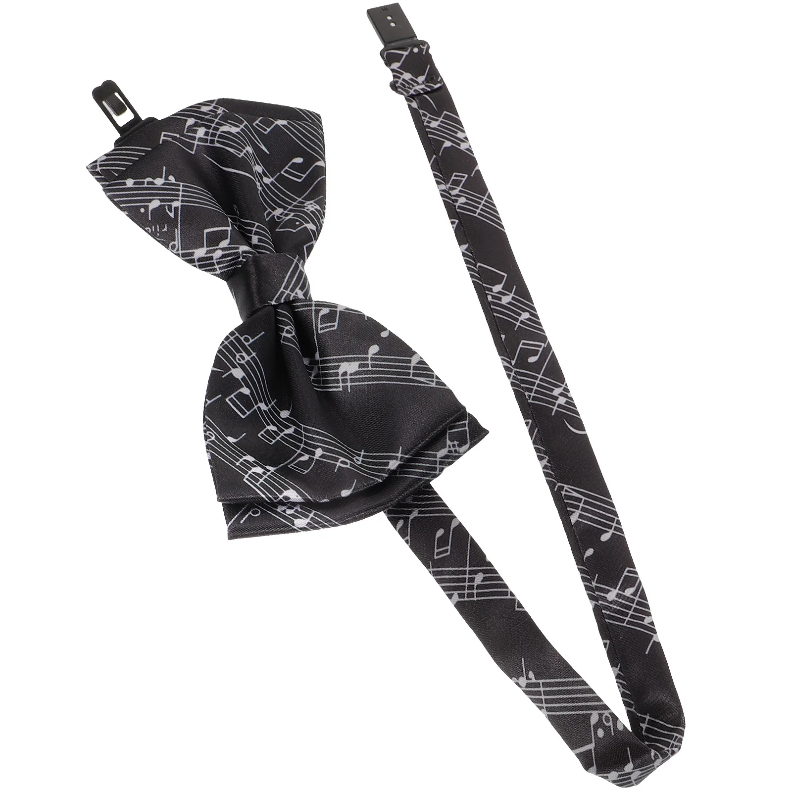 ربطة عنق ملاحظة موسيقية للرجال من البوليستر ربطة عنق رسمية ذاتية ربطة عنق متينة صديقة للبشرة لحفلات الزفاف والذكرى السنوية