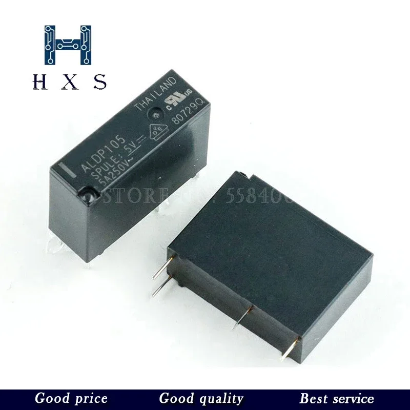 5PCS Relay ALDP105 ALDP112 ALDP124 ALDP105W ALDP112W ALDP124W 5V 12V 24V 5A 250V DIP4 New and original