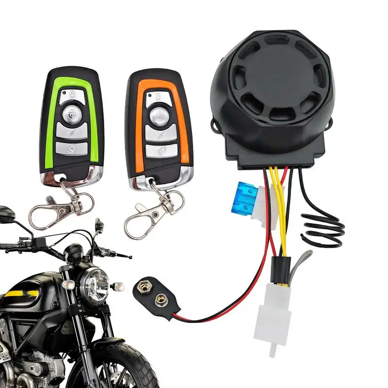 

Motorcycle Anti-theft Alarm With Dual Flashing Function Waterproof Security Alarm System With Remote Control For Motorcycles