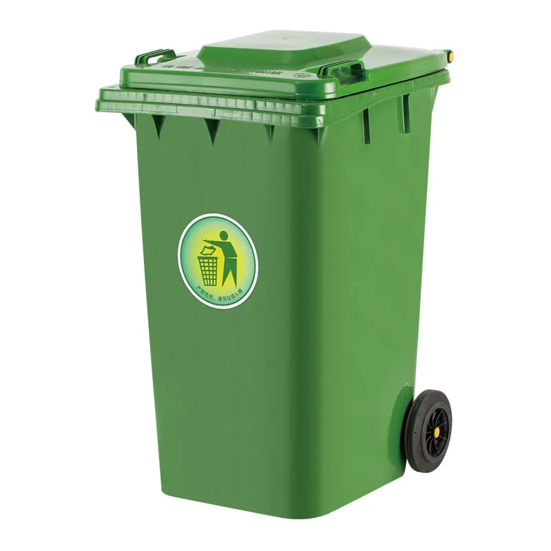 120L 240L 360L recycle 13gallon outdoor wheeled pedal park street waste bin garbage black wholesale plastic trash cans