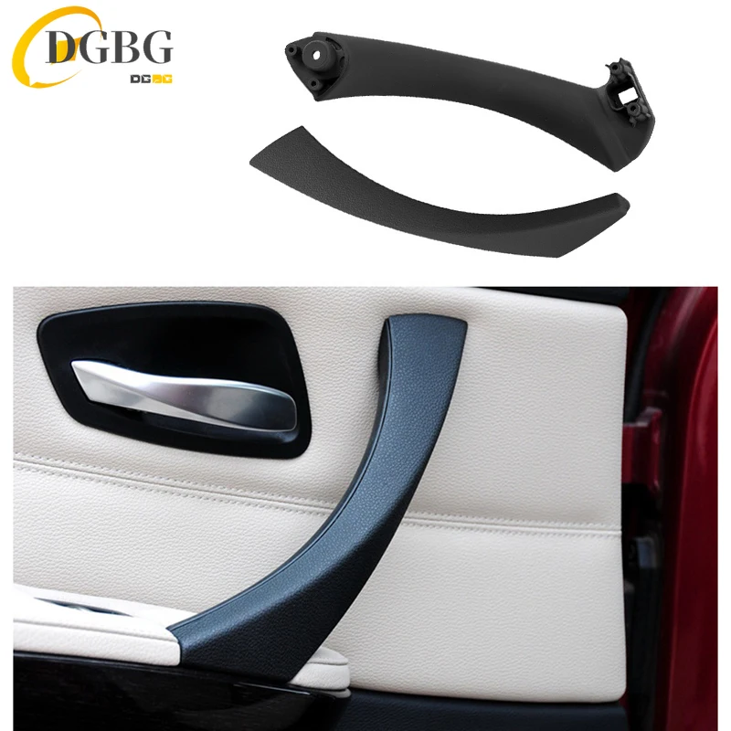 

Car Inner Handle Interior Door Panel Pull Trim Cover Black Left Right for BMW 3 Series E90 E91 316 318 320 325 328