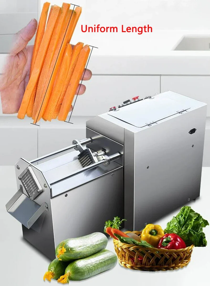 

Electric Fruit Vegetable Strip Cutter Potato/Carrots/Taro/Sweet Potatoes/Cucumber/Lotus Root/Bamboo Shoots Cutting machine