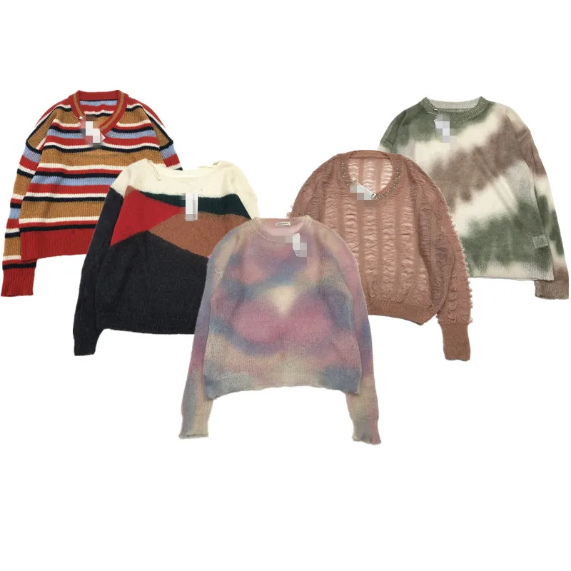 

Винтажный осенне-зимний вязаный свитер Fair Isle, шелковая верхняя одежда ярких цветов, женская мода, лето 2024