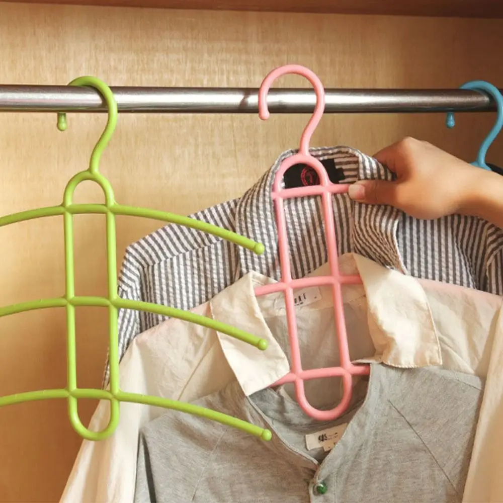 Multifunctional 3 Layer Hanger Hook Anti-skid Wardrobe Organizer Clothes Rack Clothes Hanger Space Saver