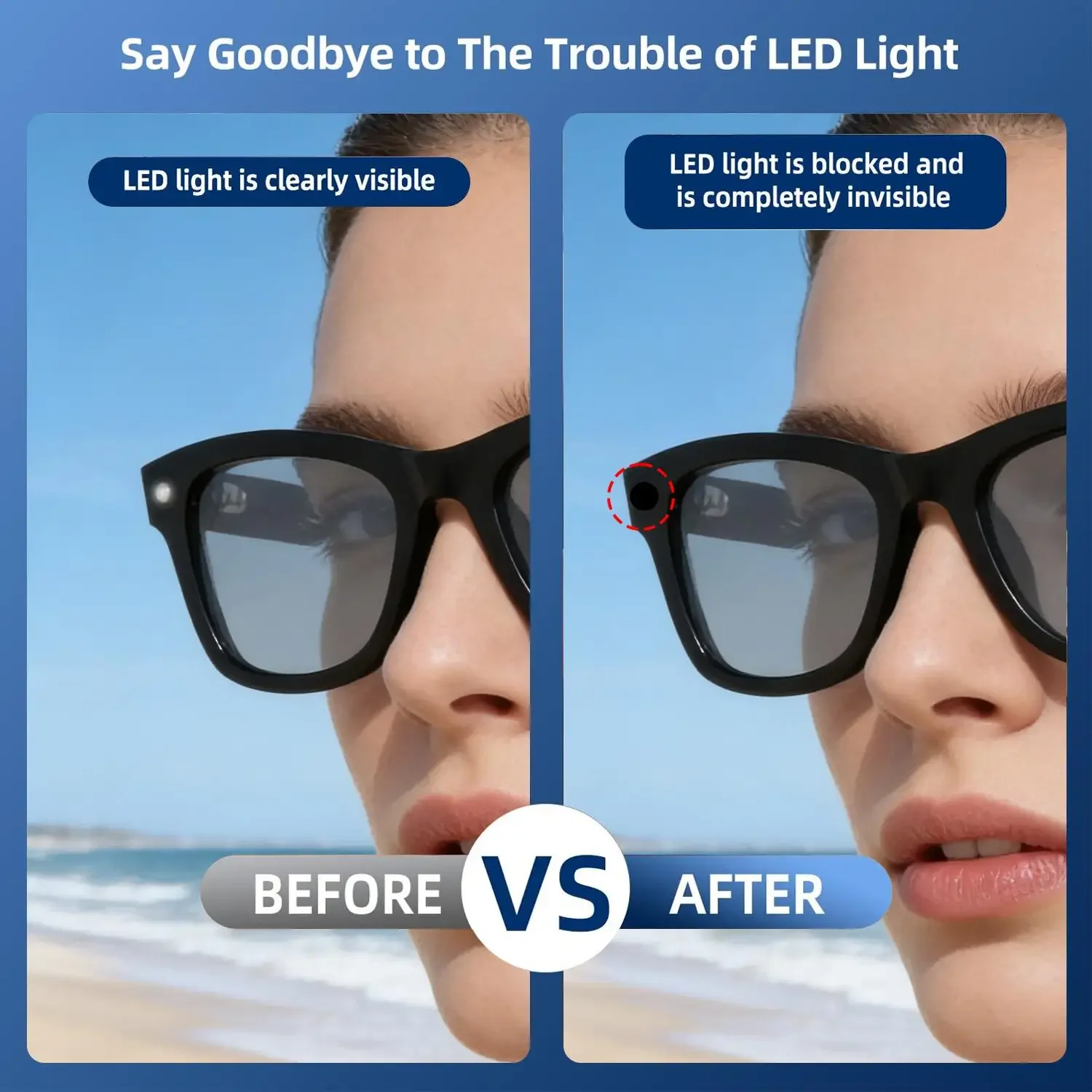 LED Light Shading Cover Stickers for AI Smart Glasses Smartglasses Shading Patch Blocking Sticker For AI Glasses Accessories