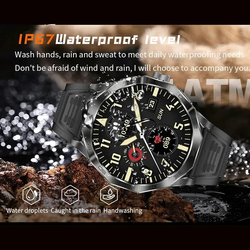 Ultra AMOLED شاشة GPS Track Men SmartWatch 1.85 بوصة عرض 710 Mah وظيفة اتصال البطارية نموذج جديد 2025