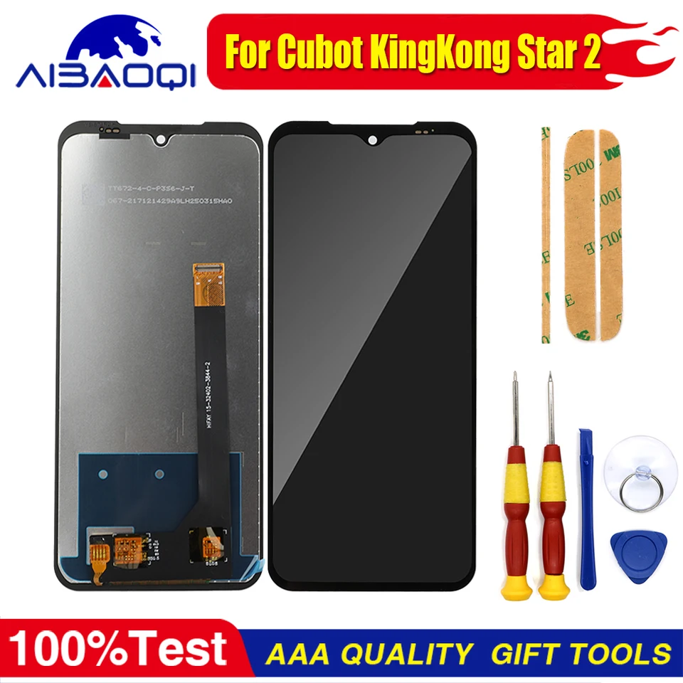 Pantalla táctil nueva para Cubot KingKong Power 3 KingKong Star 2 KingKong ES 3 Phone LCD Display Repuesto con herramienta de desmontaje gratis 4