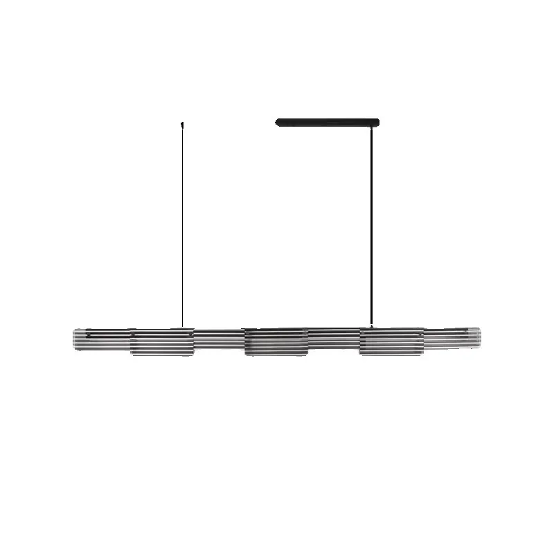 ミニマリストアートガラスストリップオフィスシャンデリアイタリアンライトラグジュアリーカフェスタジオ幾何学バーランプ