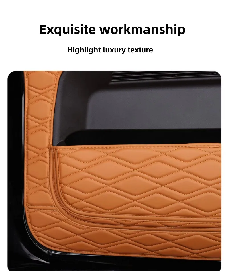 Car Trunk Door Scratch And Dirt Resistant Protective Pad Leather Taildoor Mat For Great Wall GWM WEY Tank 500 2022 2023 2024